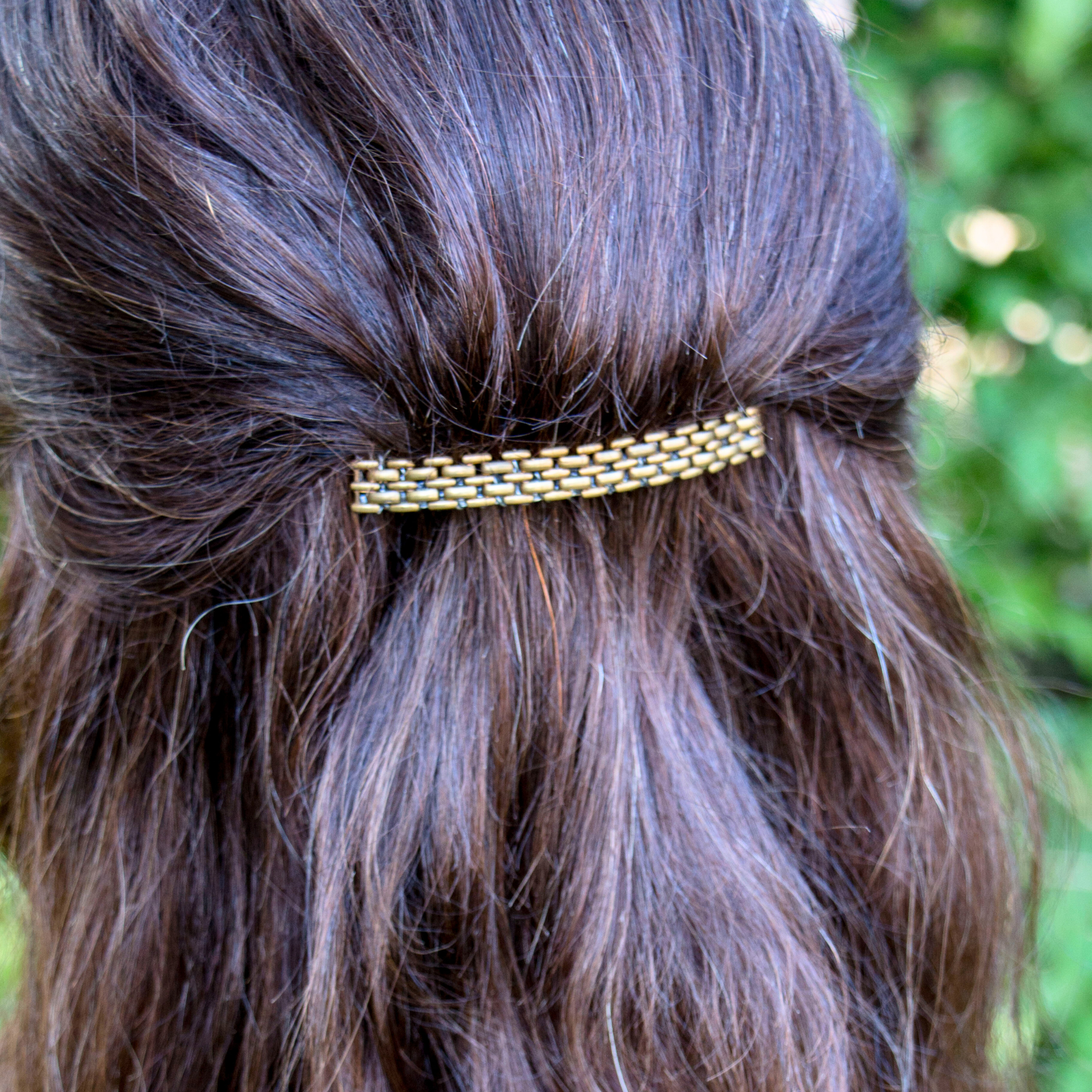 Large Well Woven Hair Comb – Brass Hair Accessories - Cinder & Sage