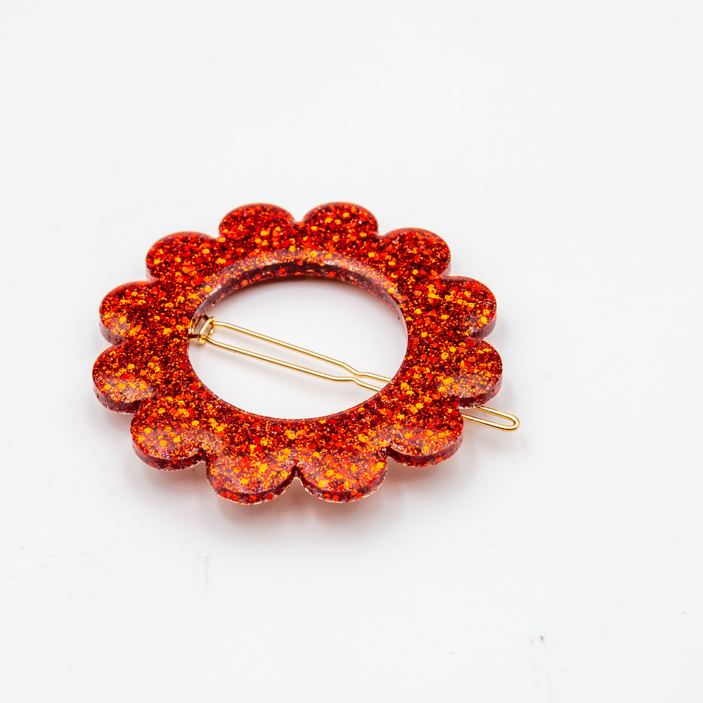Large Flower Resin French Barrettes – L’Atelier Nounille