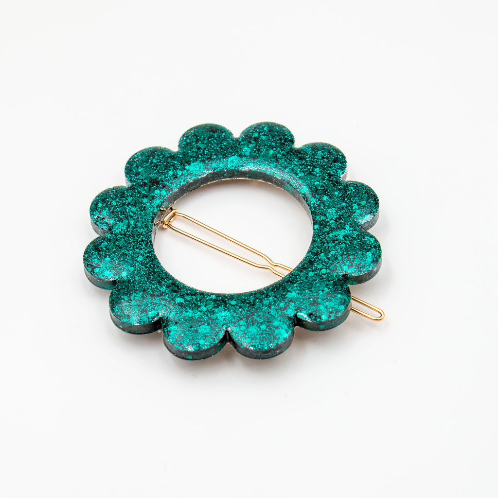 Large Flower Resin French Barrettes – L’Atelier Nounille