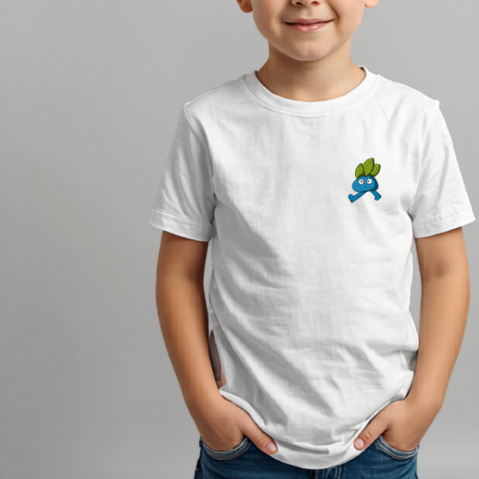 Kids Graphic Organic Cotton T-Shirt – Little Blue – Hey Rik