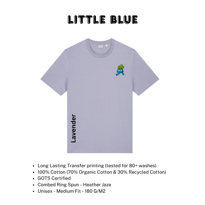 Kids Graphic Organic Cotton T-Shirt – Little Blue – Hey Rik