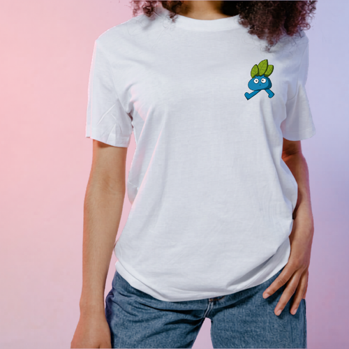 Adult Graphic Organic Cotton T-Shirt – Little Blue – Hey Rik