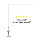 5 Stars Card – Funny Review Love Card – Greta Jane Paper Co