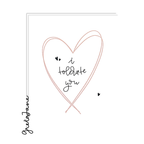 I Tolerate You Card – Funny Love Card with Heart – Greta Jane Paper Co