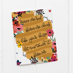 Roses Are Red Greeting Card – Quirky Poem Card – Greta Jane Paper Co