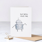 You’s Fine Card – Funny Compliment Love Card – Greta Jane Paper Co