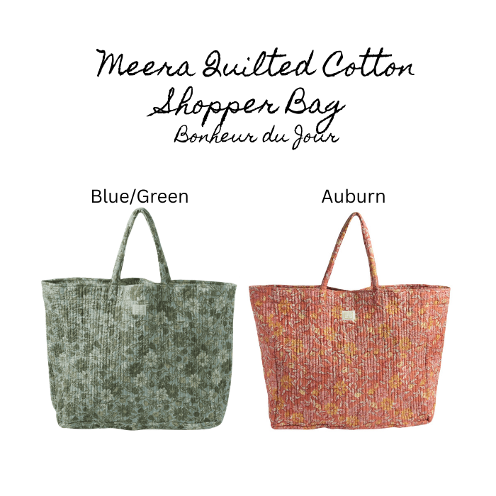 Meera - Quilted Cotton Shopper Bag – Bonheur du Jour