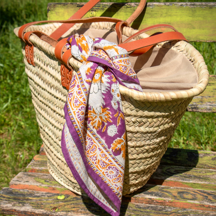 Mini Targa Straw French Market Bag/Basket – With or Without Liner – Bagatelle France