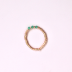 Elastic Beaded Ring - Mini Trio Stackable - Rose Gold 2mm – Natasas Accessoires
