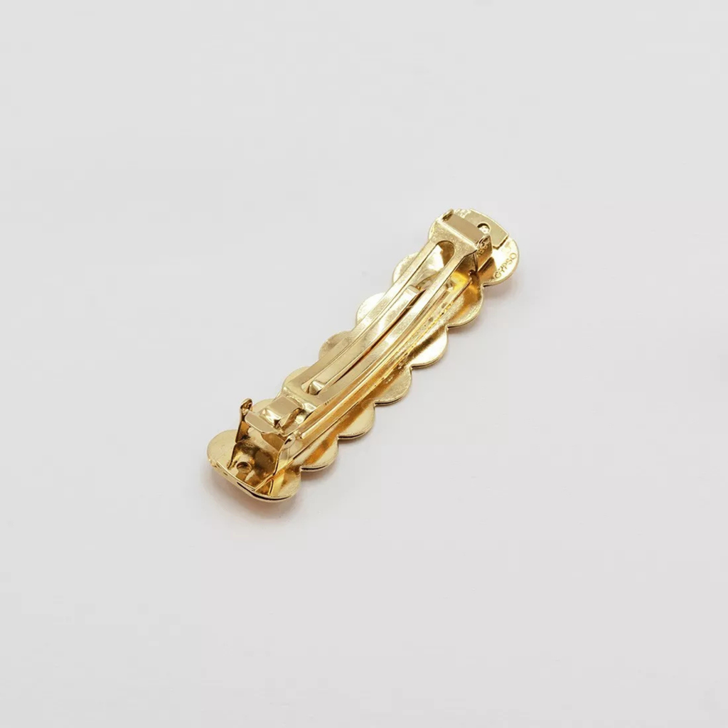 Paola Geometric Hair Barrette - Gypso – 24k Gold Plated - Gypso