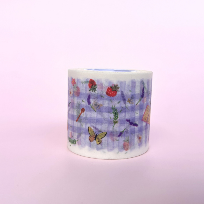 Picnic Dreams Washi Packing Tape – Illustrated Paper Tape – Lykkefund Paper x Collection Camomille Collab