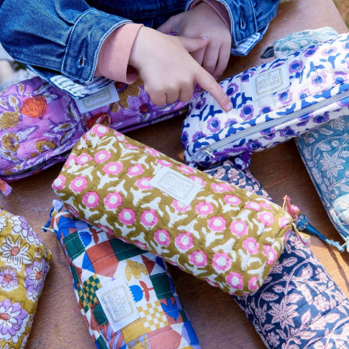 Isha Cassis - Quilted Pencil Case – Bonheur du Jour