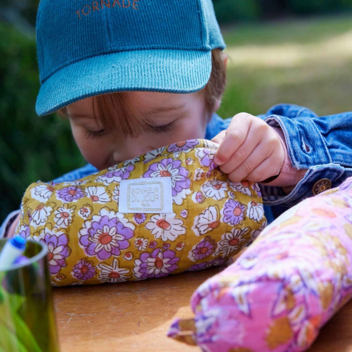 London Olive - Quilted Pencil Case – Bonheur du Jour