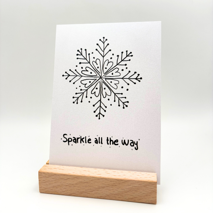 Postcard - Sparkle all the way   - deb&lis