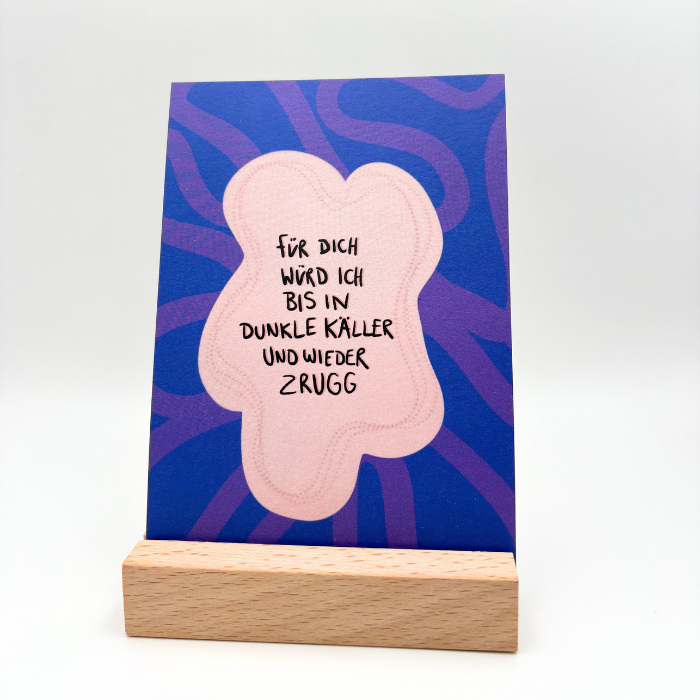 Postcard - In dunkle Keller und wieder zrug  - deb&lis