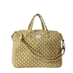 Isha Olive - Quilted Cotton Weekender Cabas Bag – Bonheur du Jour