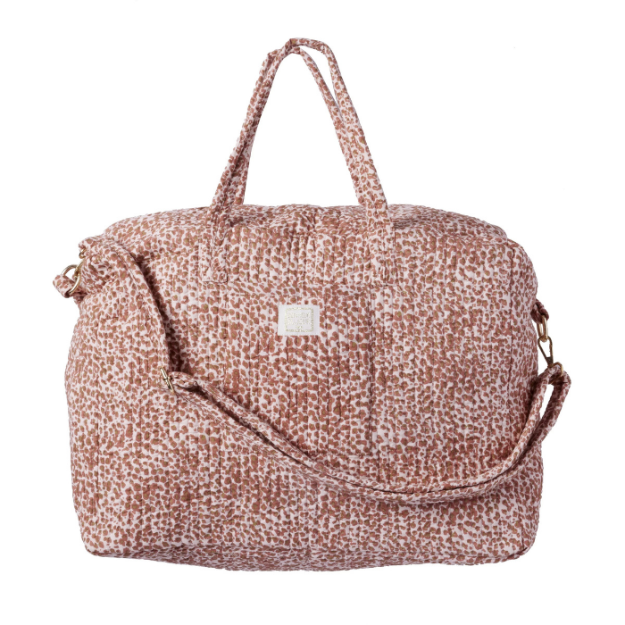 Savane Terracotta - Quilted Cotton Weekender Cabas Bag – Bonheur du Jour