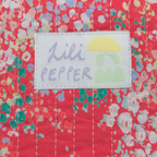 Flowers Light Red - Mini Quilted Pouch – Lili Pepper
