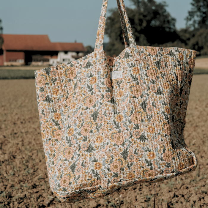Amaia Rose - Quilted Cotton Shopper Bag – Bonheur du Jour