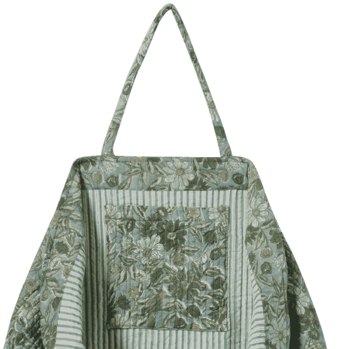 Meera - Quilted Cotton Shopper Bag – Bonheur du Jour