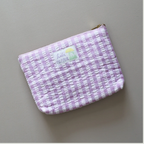 Purple Check - Quilted Pouch – Lili Pepper