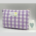 Purple Check - Quilted Pouch – Lili Pepper