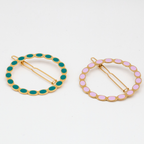 Appoline Geometric Hair Barrette - Gypso – 24k Gold Plated - Gypso