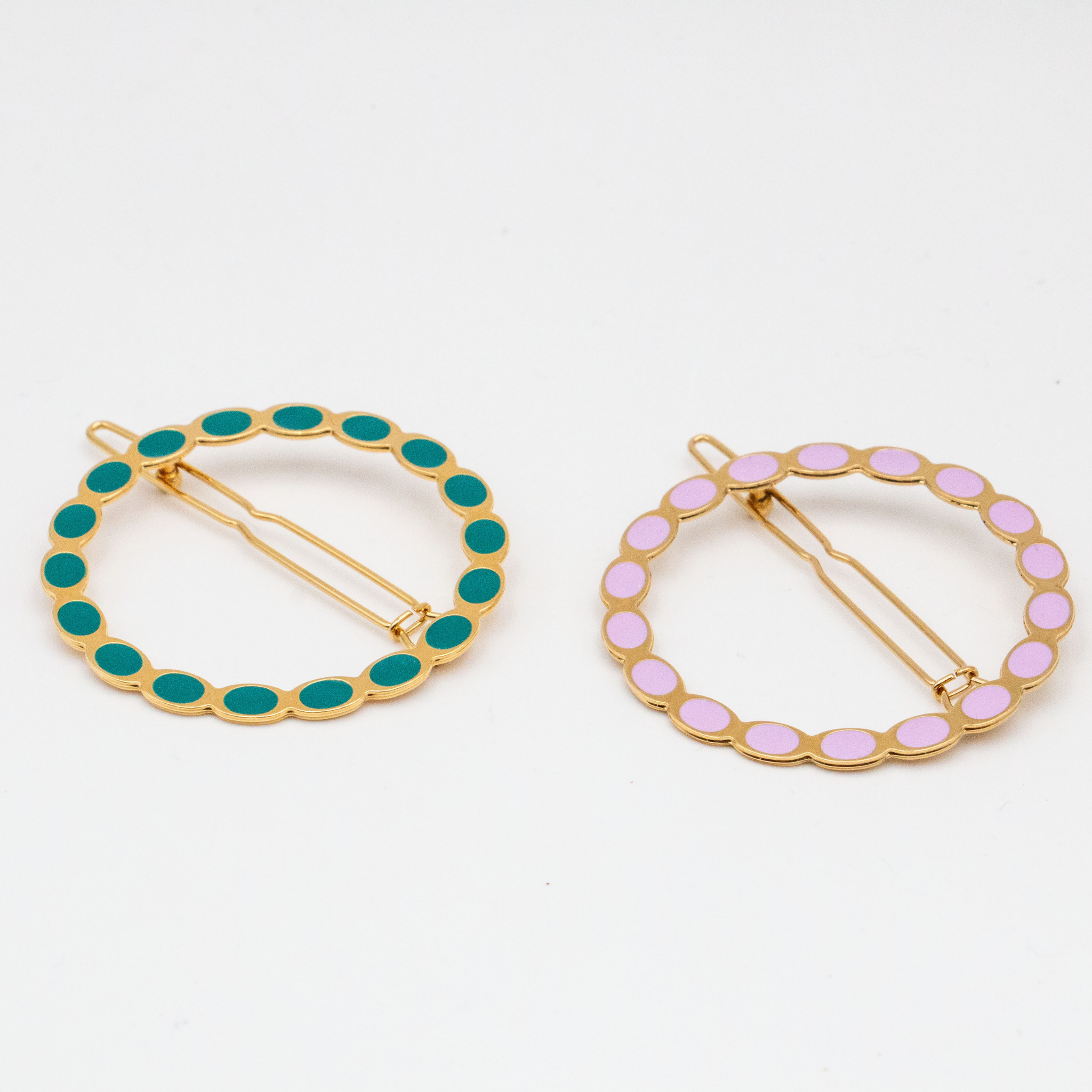 Appoline Geometric Hair Barrette - Gypso – 24k Gold Plated - Gypso