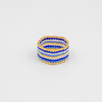 Rose Japanese Seed Bead Ring – Handmade by Yang