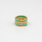 Rose Japanese Seed Bead Ring – Handmade by Yang