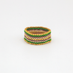 Rose Japanese Seed Bead Ring – Handmade by Yang