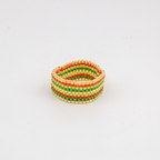 Rose Japanese Seed Bead Ring – Handmade by Yang