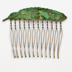 Small Floating Feather Hair Comb – Brass Hair Accessories - Cinder & Sage