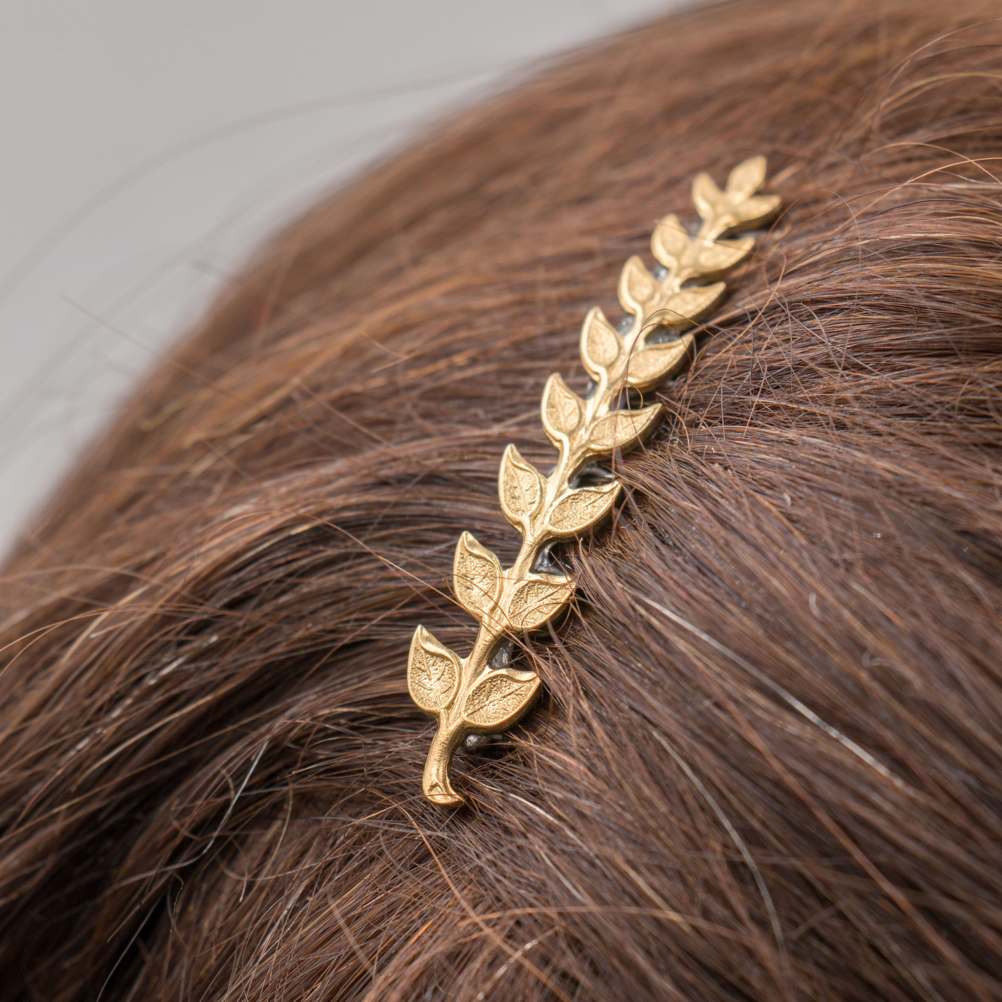 Small Vine Hair Comb – Brass Hair Accessories - Cinder & Sage