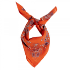 Clementine - Small Square Cotton Bandana Block Print Scarf  – Bonheur du Jour