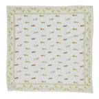 Dachshund - Small Square Cotton Bandana Block Print Scarf  – Bonheur du Jour