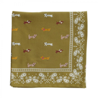 Dachshund - Small Square Cotton Bandana Block Print Scarf  – Bonheur du Jour