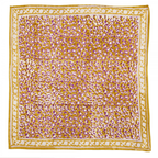 Leopard - Small Square Cotton Bandana Block Print Scarf  – Bonheur du Jour
