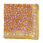 Leopard - Small Square Cotton Bandana Block Print Scarf  – Bonheur du Jour
