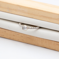 Sterling Silver Gemstone Beaded Wire Stacking Ring – Tudorlily