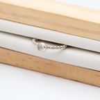 Sterling Silver Gemstone Beaded Wire Stacking Ring – Tudorlily
