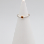 Sterling Silver Gemstone Smooth Stacking Ring – Tudorlily