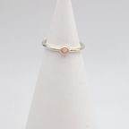 Sterling Silver Gemstone Smooth Stacking Ring – Tudorlily