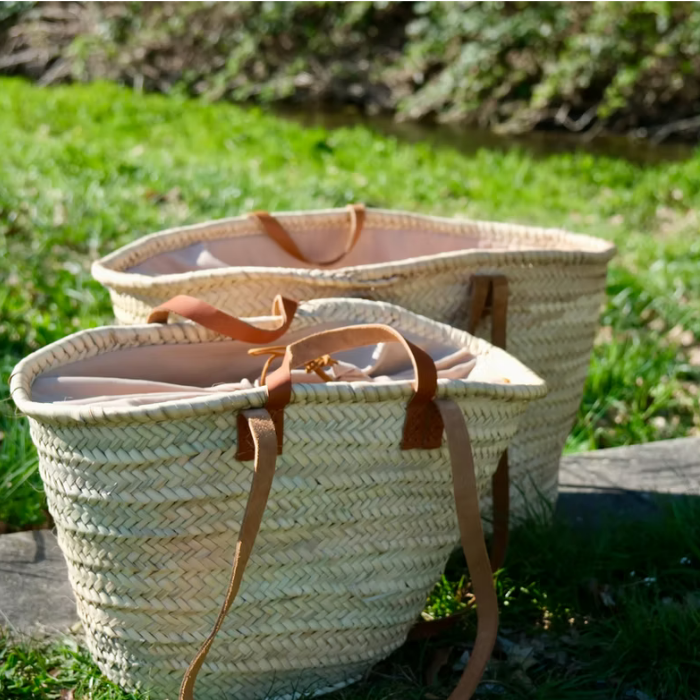 Targa Straw French Market Bag/Basket – With or Without Liner – Bagatelle France