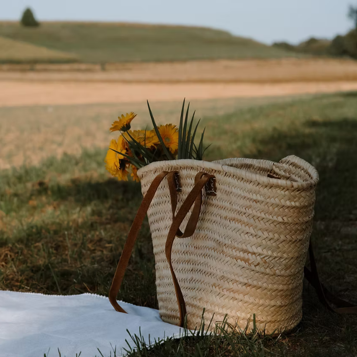 Targa Straw French Market Bag/Basket – With or Without Liner – Bagatelle France