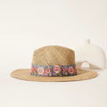 Straw Sun Hat – Sombrero Lavande Fleurs – Maradji