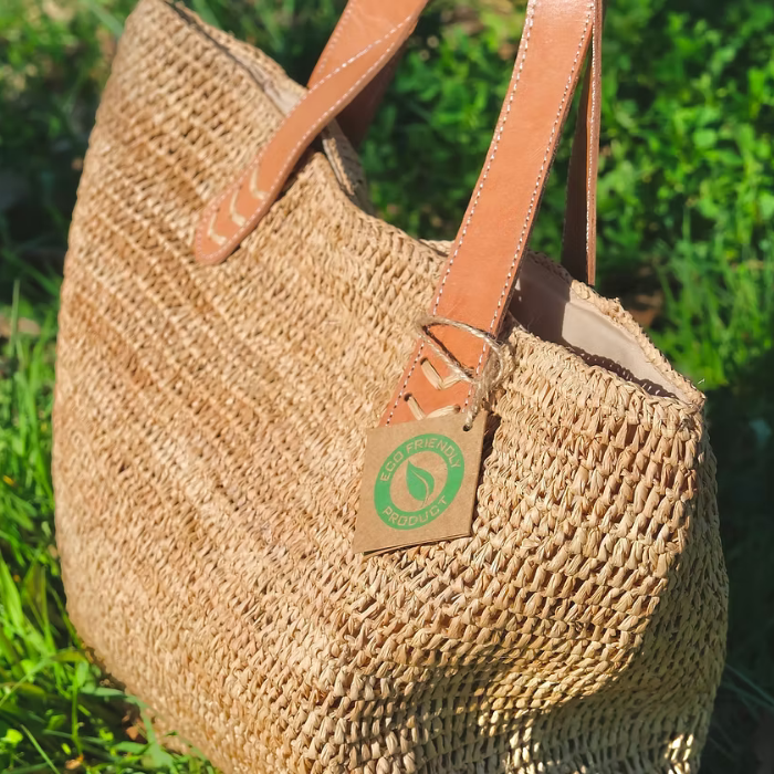 Straw Tote Bag - Koni - Bagatelle France