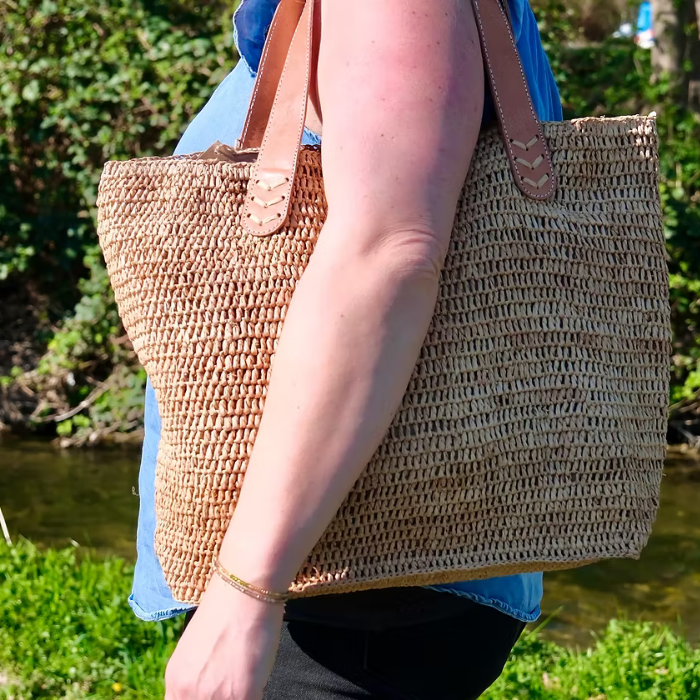 Straw Tote Bag - Koni - Bagatelle France