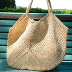 Crocheted Raffia Tote Bag - CABAS ASY – Bagatelle