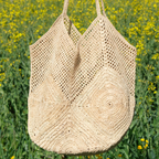 Crocheted Raffia Tote Bag - CABAS ASY – Bagatelle